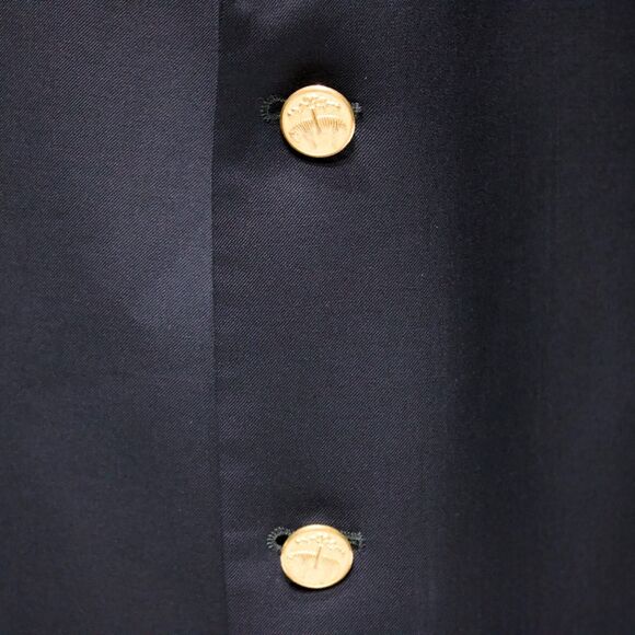 Brooks Brothers 346 Classic Navy Blue Blazer Gold Buttons 100% Wool Men Size 48L - Picture 5 of 15